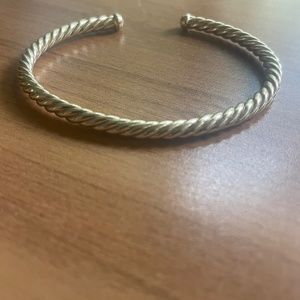 Genuine DAVID YURMAN Cablespira bracelet 18k gold 4mm